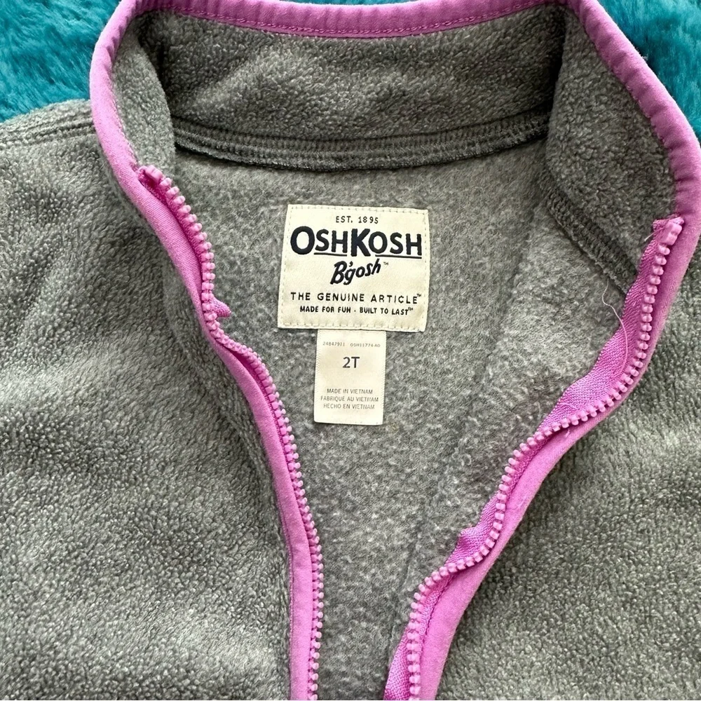 OshKosh Toddler Girl Zip Up Sweater Size 2T